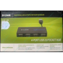 Карманный USB 2.0 концентратор D-Link DUB-104 в Томилино, USB хаб DLink DUB104 (Томилино)