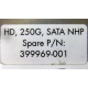 HP HD 250G SATA NLP Spare P/N 399699-001 (Томилино)