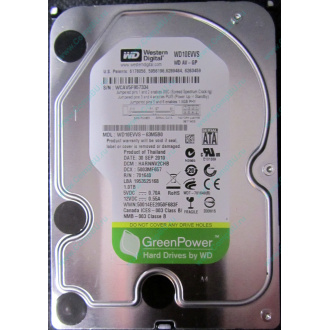 Б/У жёсткий диск 1Tb Western Digital WD10EVVS Green (WD AV-GP 1000 GB) 5400 rpm SATA (Томилино)